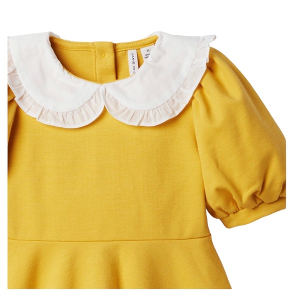 Janie & Jack Mustard Yellow Dress size 12 - Picture 2 of 12